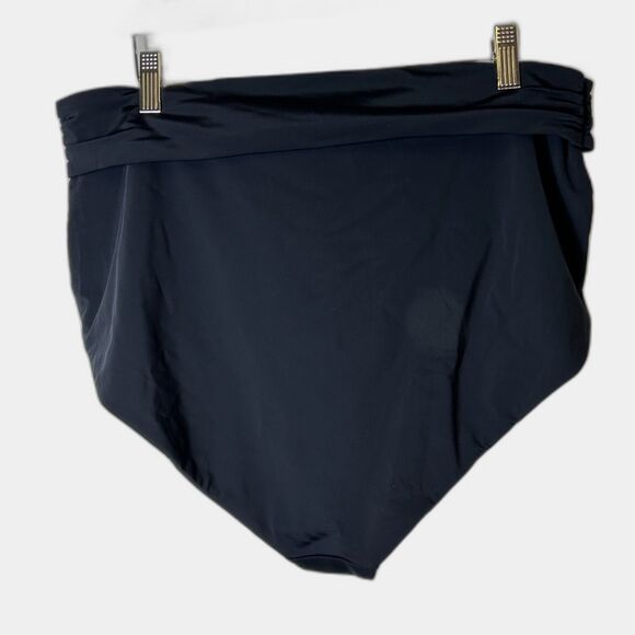 Mara Hoffman Jay NWT Black High Waist Tie-Front Bikini Bottoms Size 3X - Picture 5 of 13